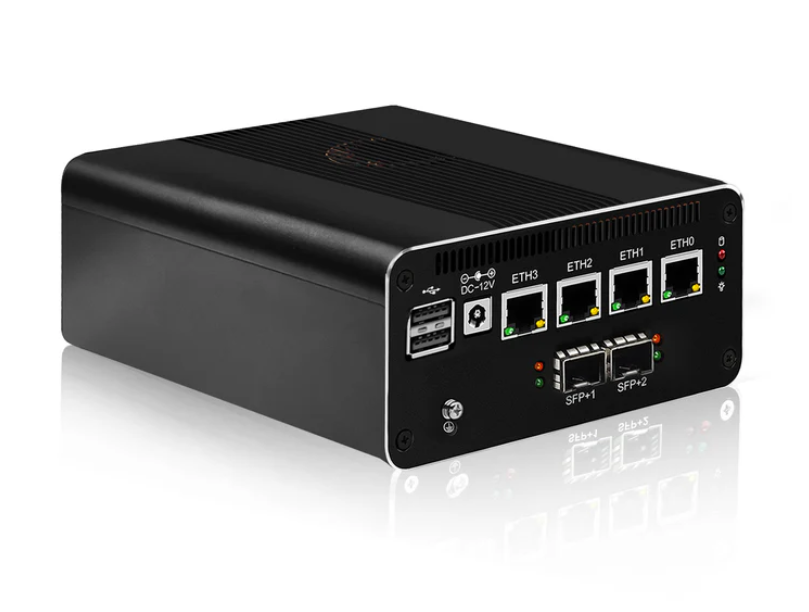 CWWK Mini PC Router Micro Firewall Appliance, 2 X 10GbE SFP+, N150 OPNsense Hardware, 4 x i226V 2.5GbE LAN Ports, Console COM, Router OS DDR5 RAM NVMe SSD
